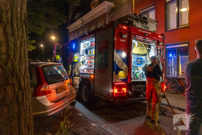 Brand in badkamer snel onder controle
