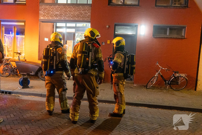 Brand in badkamer snel onder controle