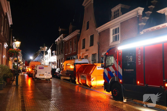 Brand op zolder van woning