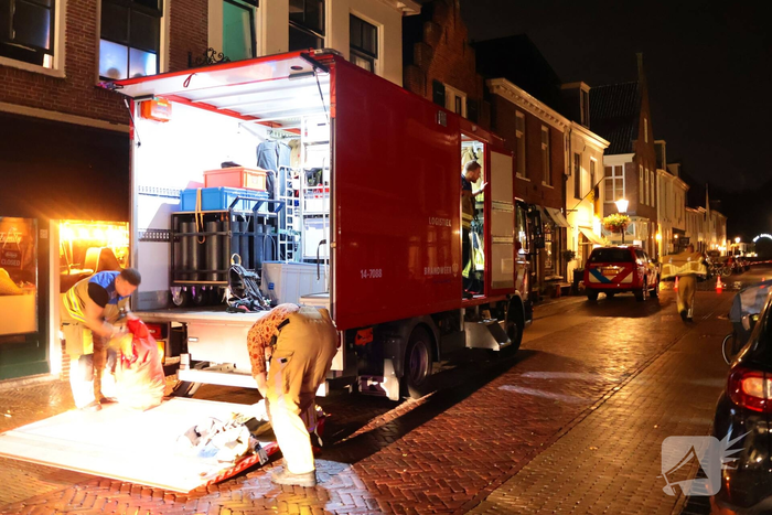 Brand op zolder van woning