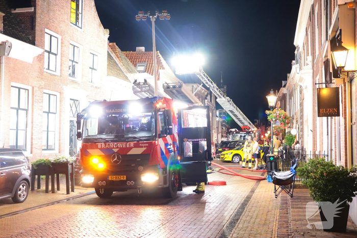 Brand op zolder van woning