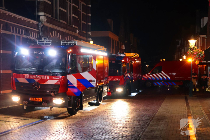 Brand op zolder van woning