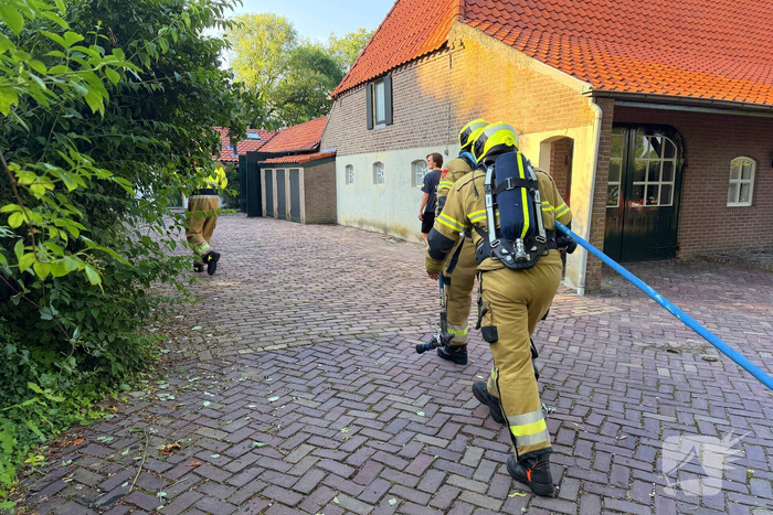 Brand bij barbecue in Volkel