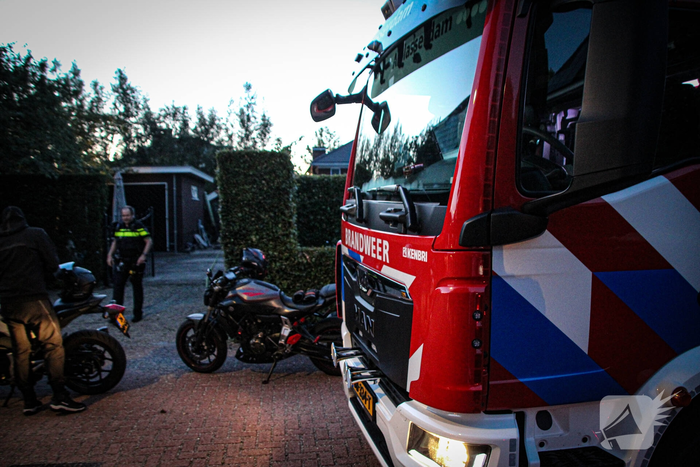 Brand in schuur snel geblust