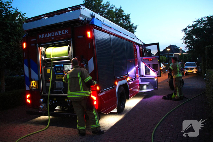 Brand in schuur snel geblust