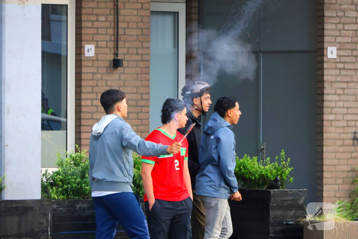 Marokkaanse supporters vieren WK-zege op Nederland