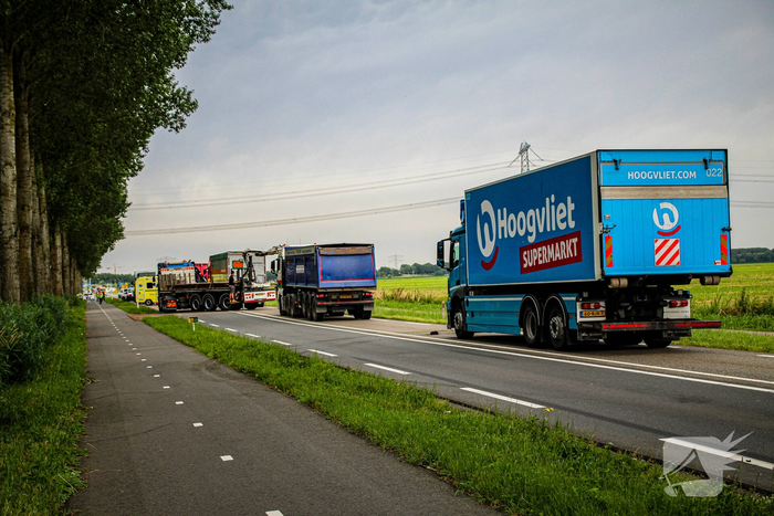 Motorrijder overleden bij ernstig ongeval met vrachtwagen