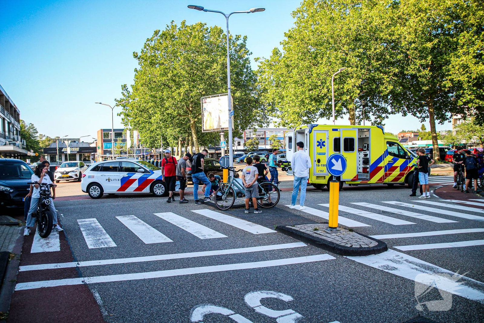 Fatbiker gewond bij botsing met auto
