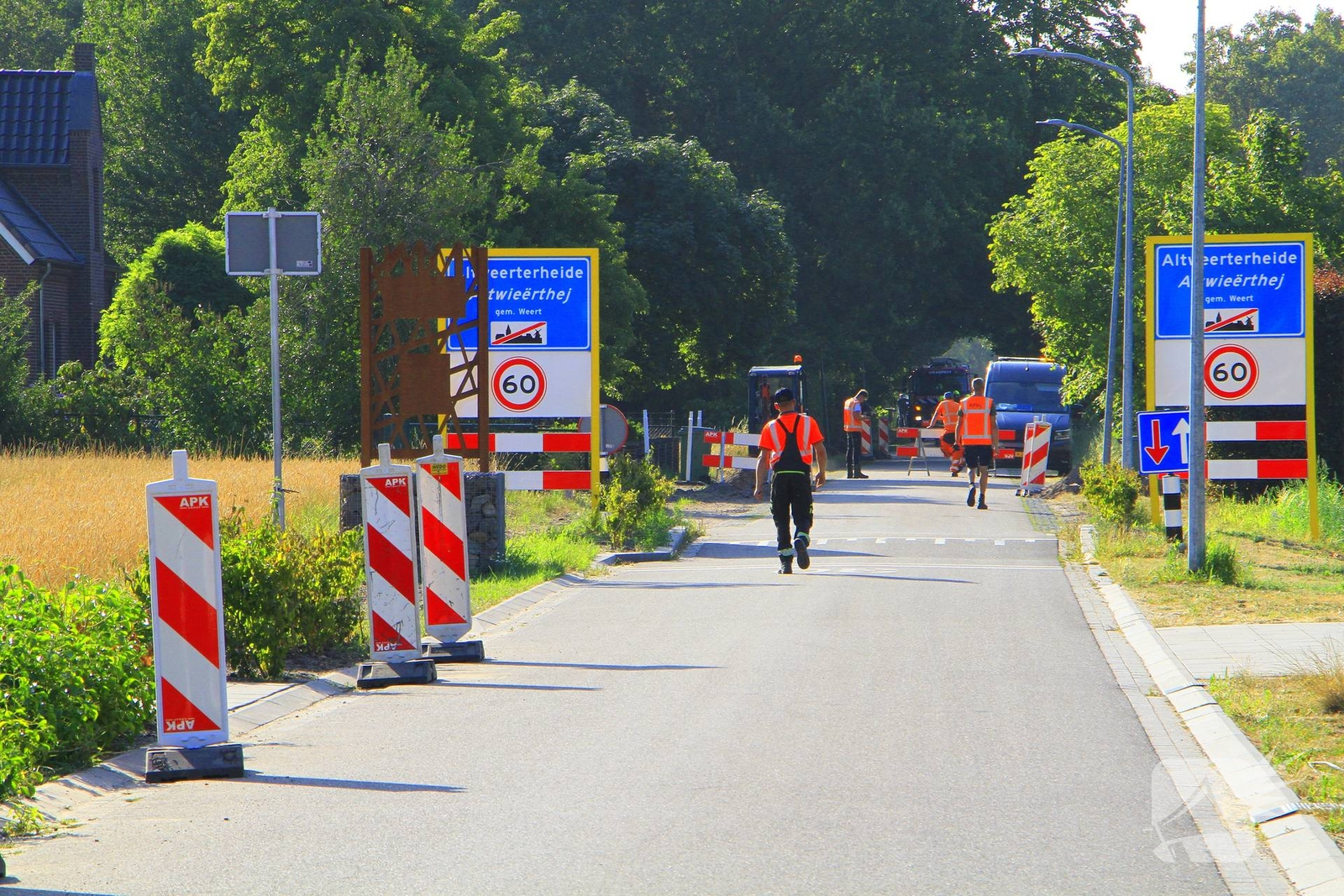 Gasleiding beschadigd tijdens werkzaamheden