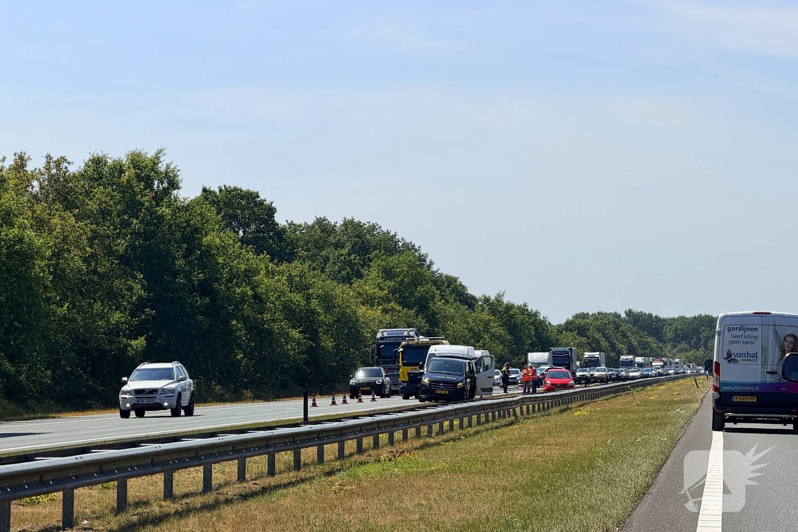 Meerdere auto's betrokken bij ongeval op snelweg