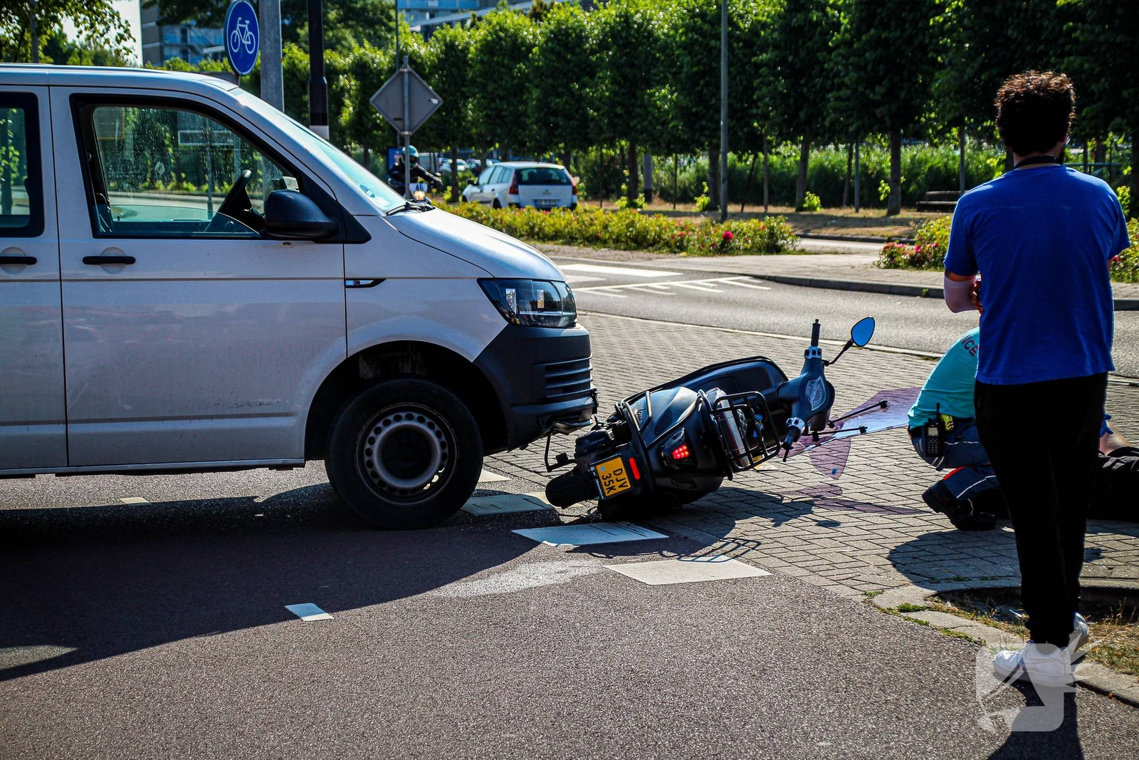 Scooterrijder gewond bij ongeval met auto