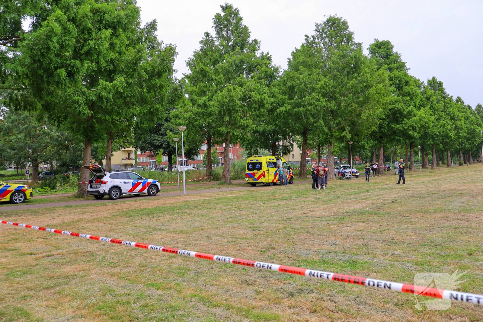 Schietincident leidt tot gewonde in park