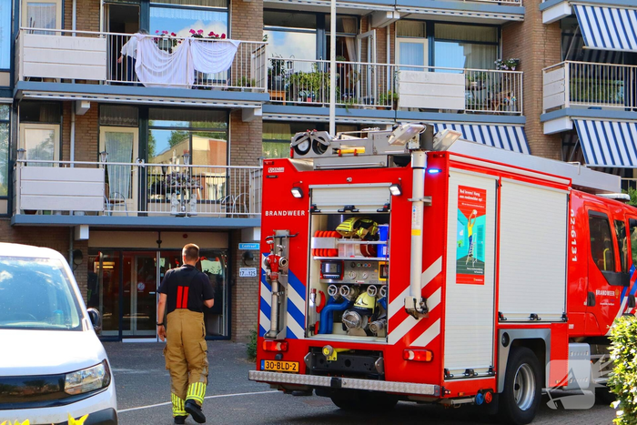 Woningbrand in leegstaand appartement