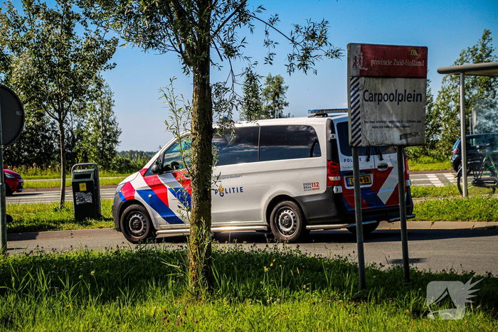 Aanrijding zonder gewonden op drukke weg