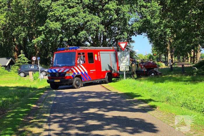 Brandweer ingezet voor brand in schuur