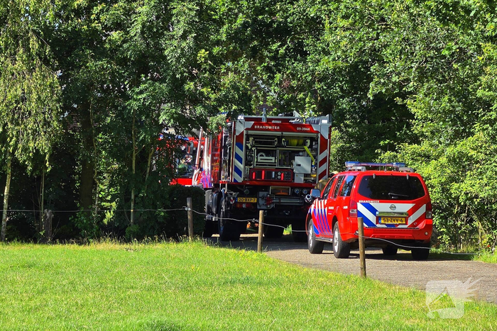 Brandweer ingezet voor brand in schuur