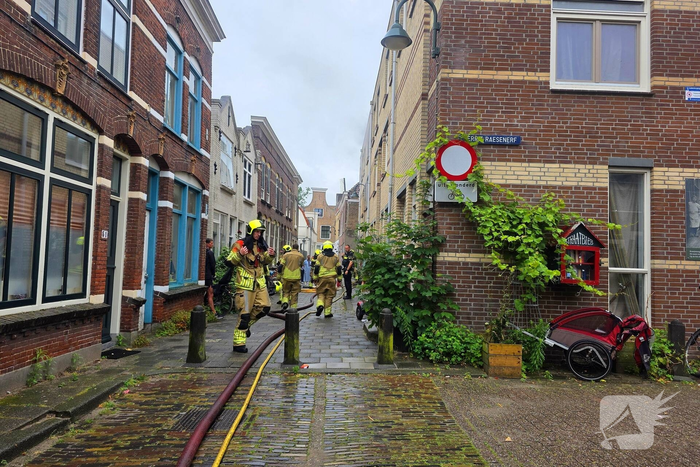 Brand in woning leidt tot rookontwikkeling