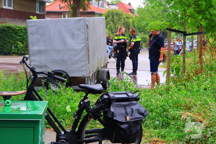 Fietser gewond bij aanrijding met losgeschoten aanhanger