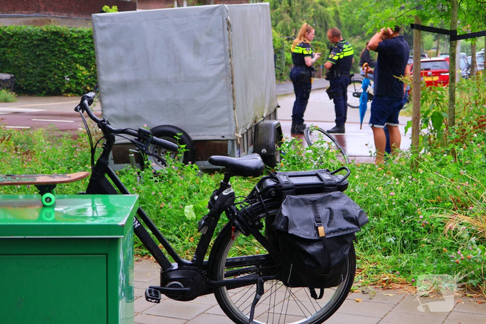 Fietser gewond bij aanrijding met losgeschoten aanhanger