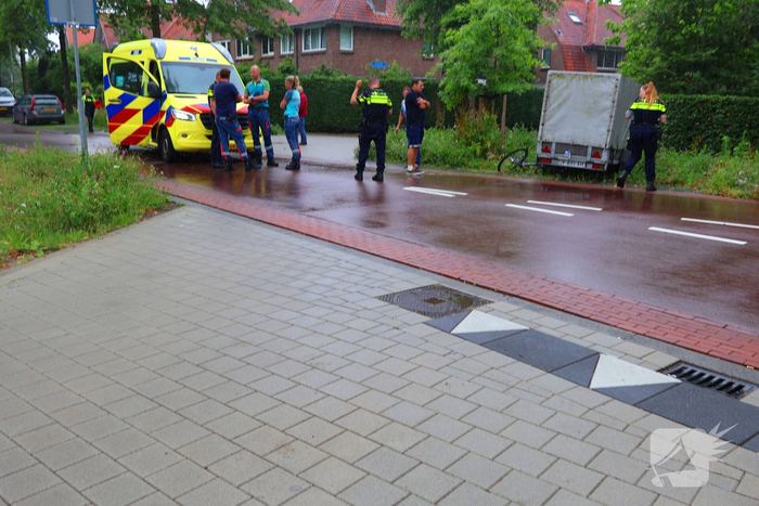 Fietser gewond bij aanrijding met losgeschoten aanhanger