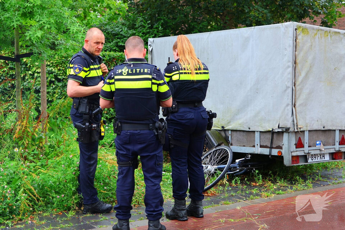 Fietser gewond bij aanrijding met losgeschoten aanhanger