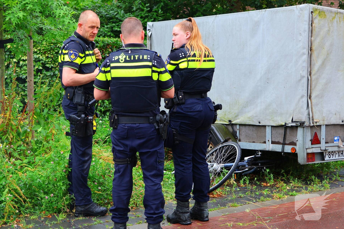 Fietser gewond bij aanrijding met losgeschoten aanhanger