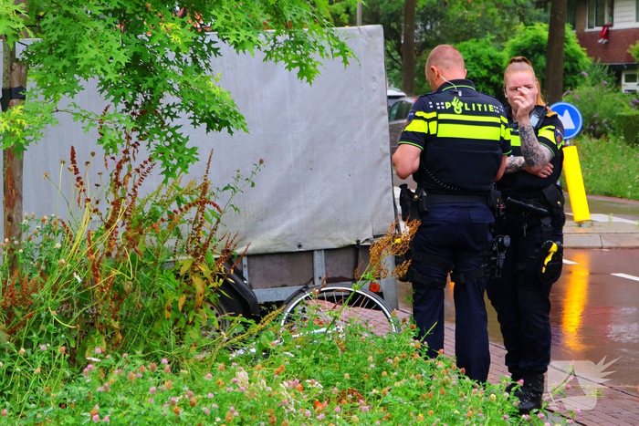 Fietser gewond bij aanrijding met losgeschoten aanhanger