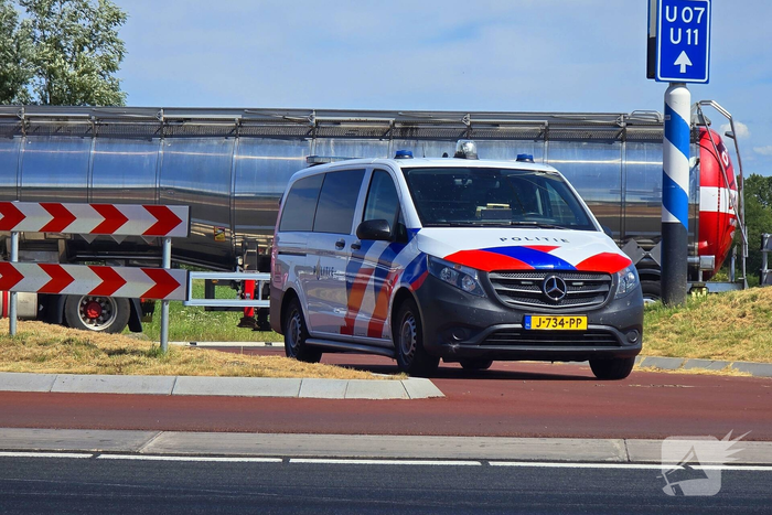 Eenzijdig ongeval met brandweerwagen