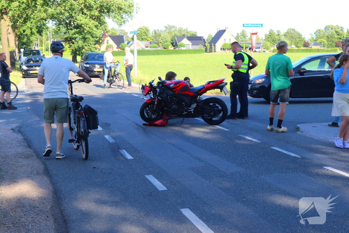 Motorrijder betrokken bij aanrijding