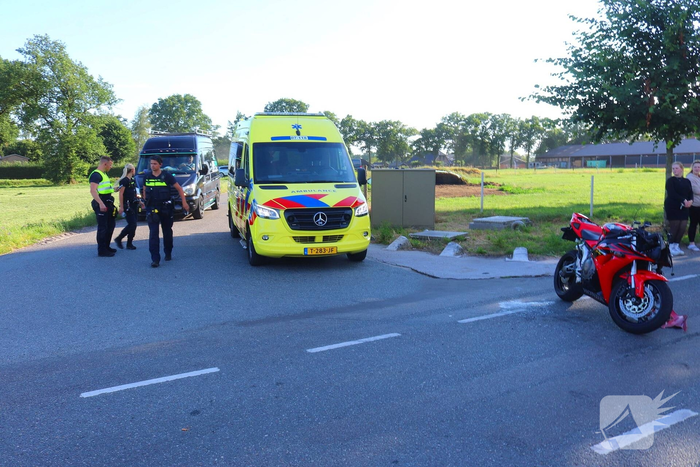 Motorrijder betrokken bij aanrijding