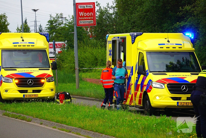 Scooterijder gewond bij aanrijding met auto