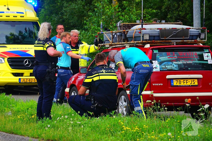 Scooterijder gewond bij aanrijding met auto