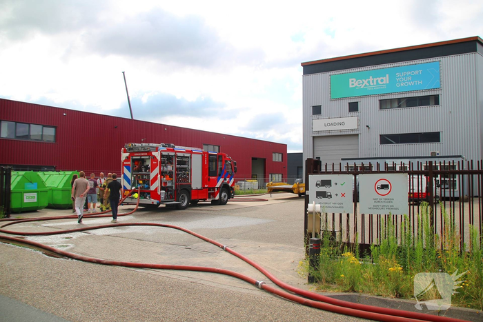 Brand in container leidt tot grote rookontwikkeling