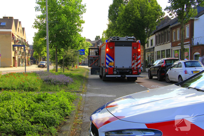 Gasleiding geraakt tijdens werkzaamheden