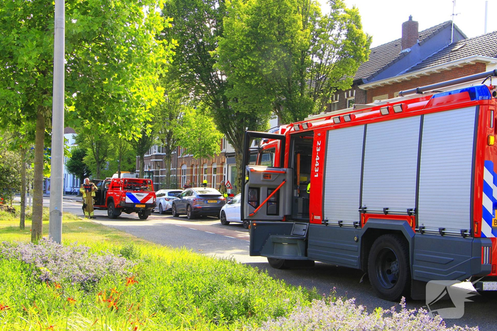 Gasleiding geraakt tijdens werkzaamheden