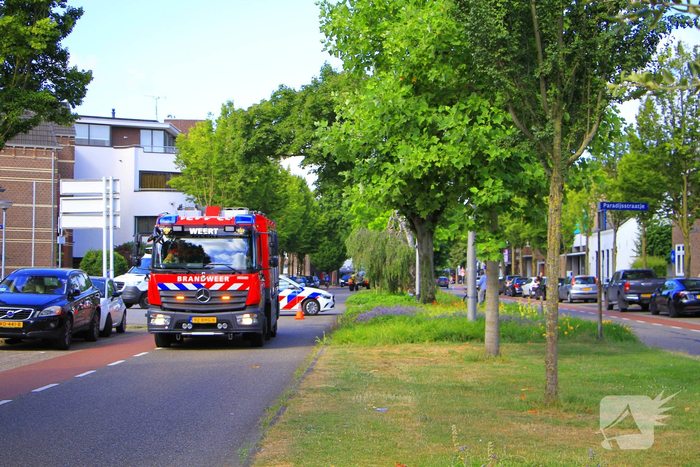 Gasleiding geraakt tijdens werkzaamheden