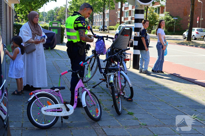 Kind op fiets betrokken bij aanrijding