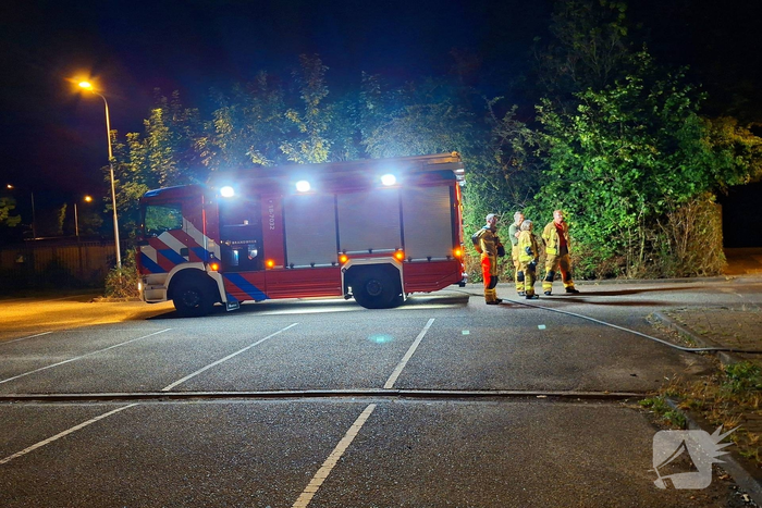 Containerbrand veroorzaakt grote rookontwikkeling