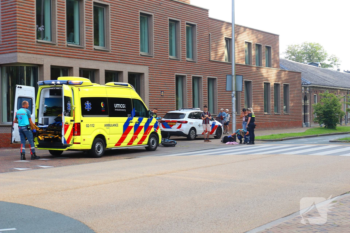 Persoon valt van fatbike