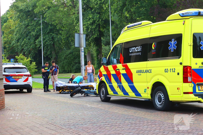 Persoon valt van fatbike