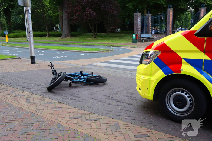 Persoon valt van fatbike