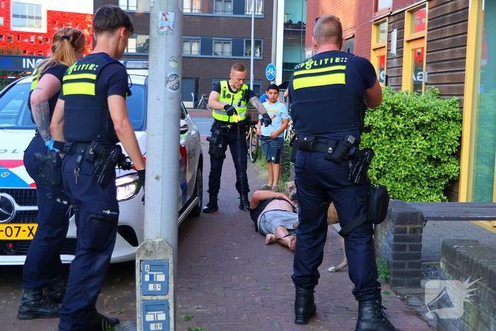 Aanhouding na conflict na aanrijding tussen fietsers