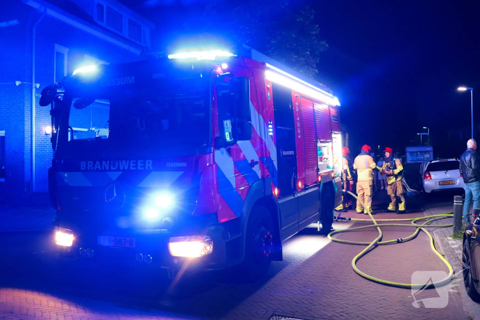 Brand in auto snel onder controle
