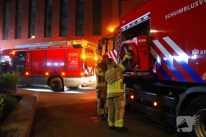 Brand in voormalig fitnessgebouw veroorzaakt rookontwikkeling