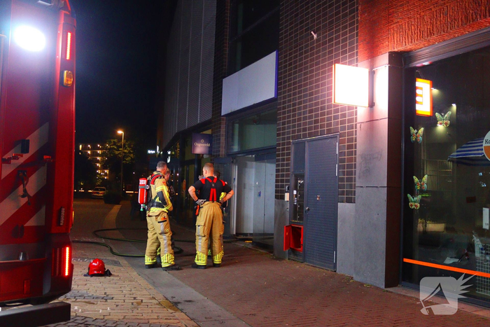 Brand in voormalig fitnessgebouw veroorzaakt rookontwikkeling