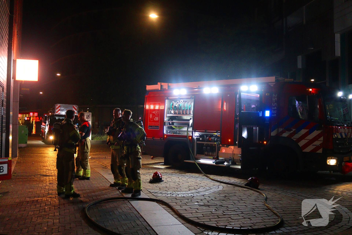Brand in voormalig fitnessgebouw veroorzaakt rookontwikkeling