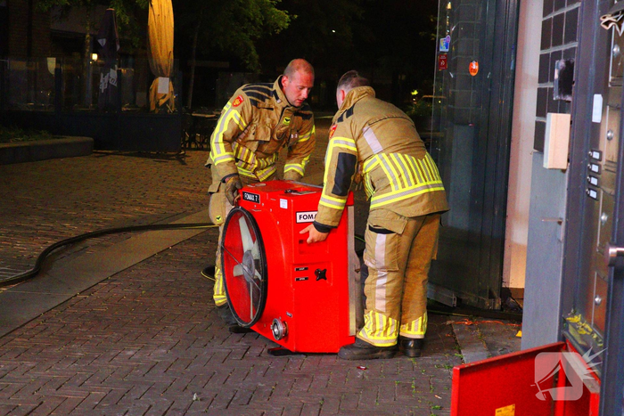 Brand in voormalig fitnessgebouw veroorzaakt rookontwikkeling