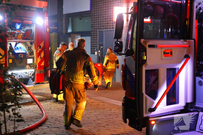 Brand in voormalig fitnessgebouw veroorzaakt rookontwikkeling