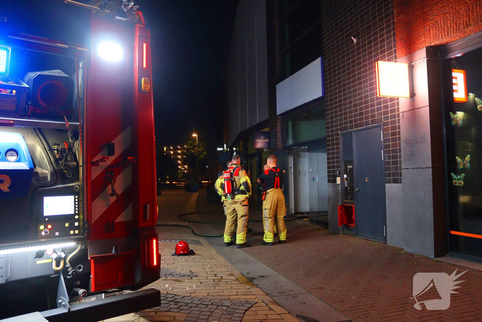 Brand in voormalig fitnessgebouw veroorzaakt rookontwikkeling