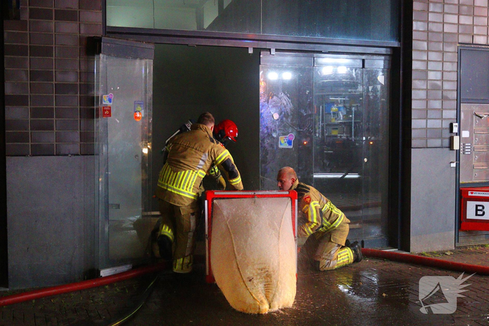 Brand in voormalig fitnessgebouw veroorzaakt rookontwikkeling